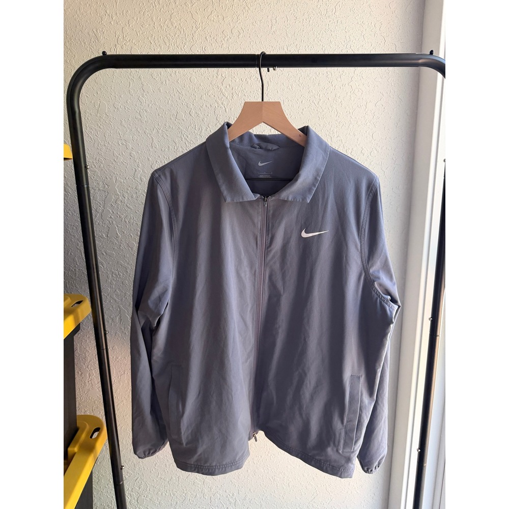 Nike Golf UV Victory Full Zip Jacket Blue Grey FQ0461-003 Mens Large